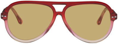 Isabel Marant Unisex Brow Bar Aviator Sunglasses, 59mm In Pink