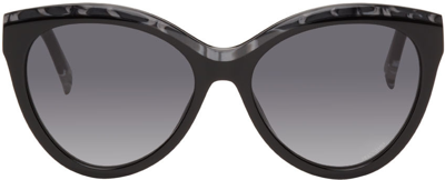 Missoni Gray & Black Round Sunglasses In 033z Grey Black Horn