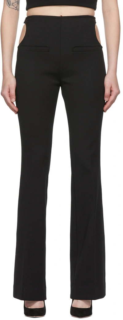 Courrèges Black Nylon Trousers In Black