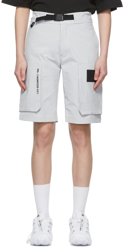 Hh-118389225 Gray Nylon Shorts In Grey Fog