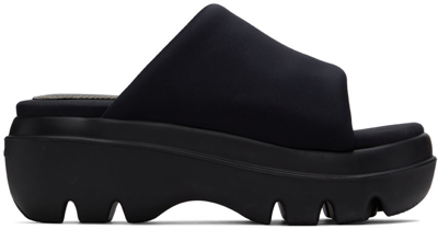 Proenza Schouler Storm Nylon Platform Slide Sandals In Black