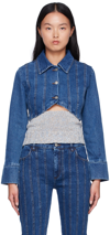 Paloma Wool Guillermo Seamed Crop Denim Jacket | ModeSens
