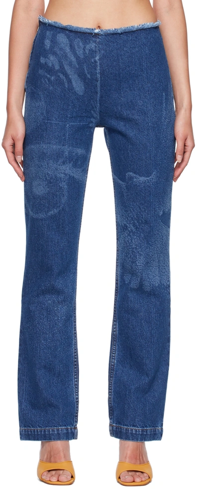 Paloma Wool Blue Folie Straight-leg Jeans In C/830 Denim