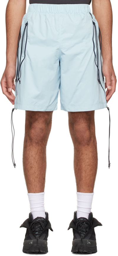 Saul Nash Light Blue Hybrid Ventilation Track Shorts
