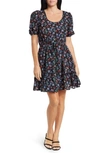 FRNCH FRNCH ALAE FLORAL FIT & FLARE DRESS