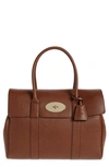Mulberry Bayswater Grained Leather Satchel In Oak
