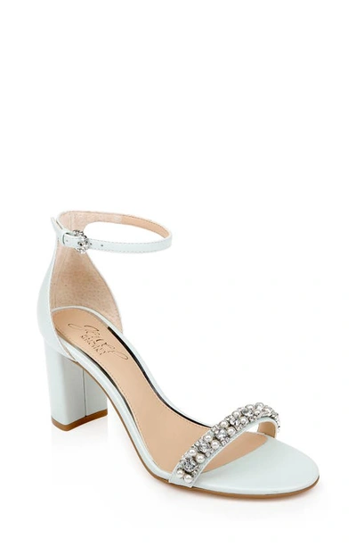 Jewel Badgley Mischka Daylann Ankle Strap Sandal In Pale Blue