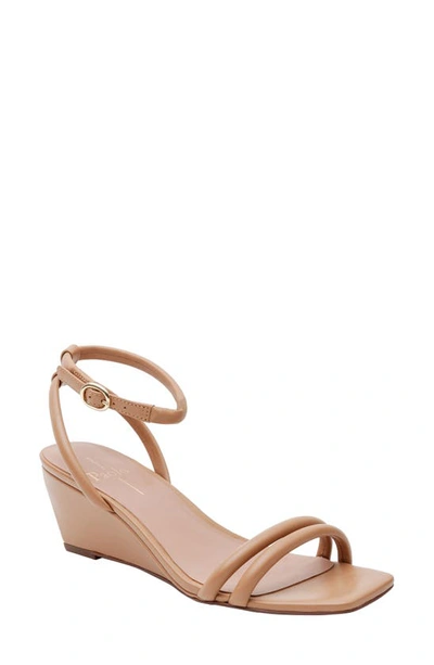 Linea Paolo Vinny Ankle Strap Wedge Sandal In Desert