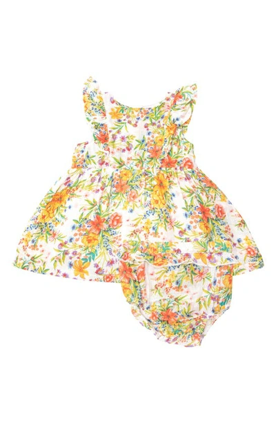 Angel Dear Babies'  Garden Joy Ruffle Sundress & Bloomers In Multi