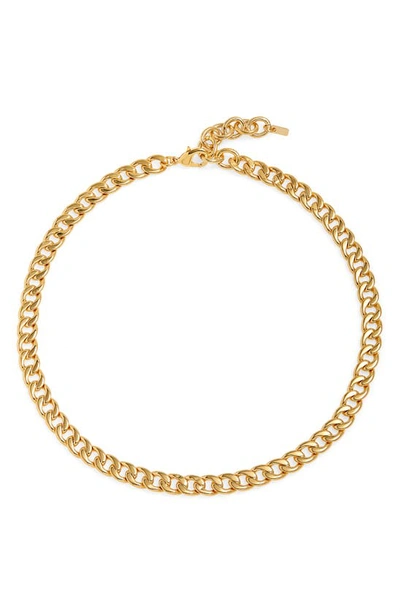 Martha Calvo Miami Cuban Link Necklace In Gold