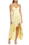 Bardot Sorella Ruffle Midi Dress In Canary Yellow
