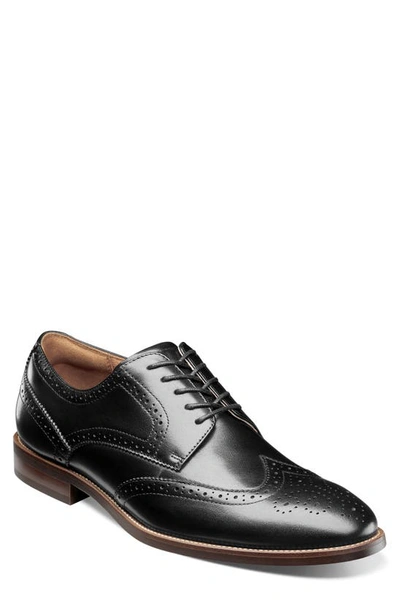 Florsheim Rucci Wingtip Derby In Black