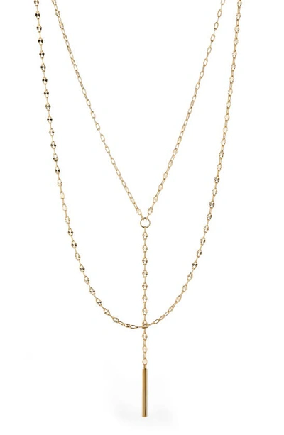 Nadri Florence Layered Y-necklace In Gold