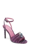 Kurt Geiger Kensington Ankle Strap Sandal In Purple