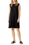 Eileen Fisher Organic Cotton Tank Dress In Black