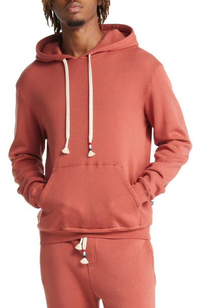 Sol Angeles Waves Fleece Hoodie In Cayenne