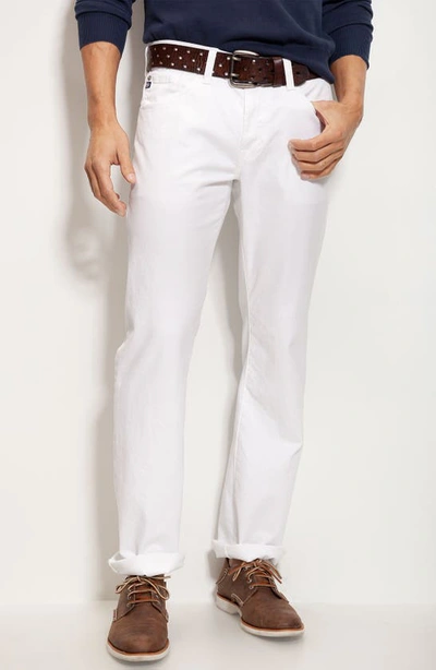 Ag 'protégé Sud' Straight Leg Pants In White