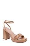 Linea Paolo Eve Ankle Strap Platform Sandal In Desert