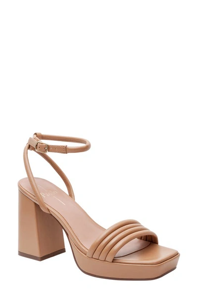 Linea Paolo Eve Ankle Strap Platform Sandal In Desert