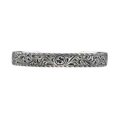 Gucci Bracelet In Silver With Feline Head In Undefined