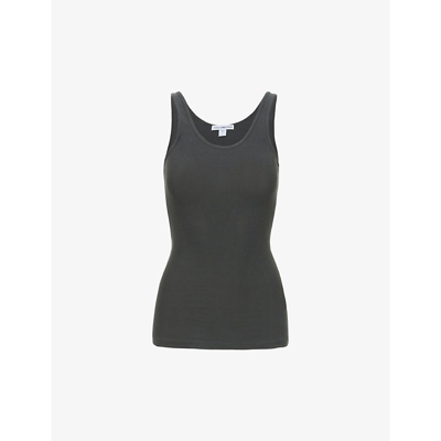 James Perse The Daily Stretch-cotton Tank Top In Nocolor