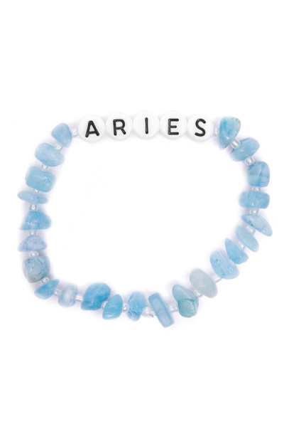 Tbalance Aries Aquamarine Crystal Healing Bracelet