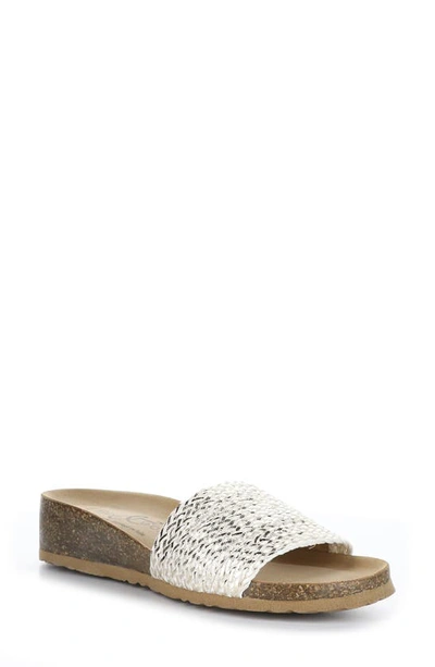 Bos. & Co. Lacie Wedge Sandal In Silver/ Gold