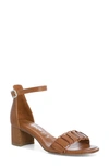 Tamaris Demitra Ankle Strap Sandal In Cognac Multi