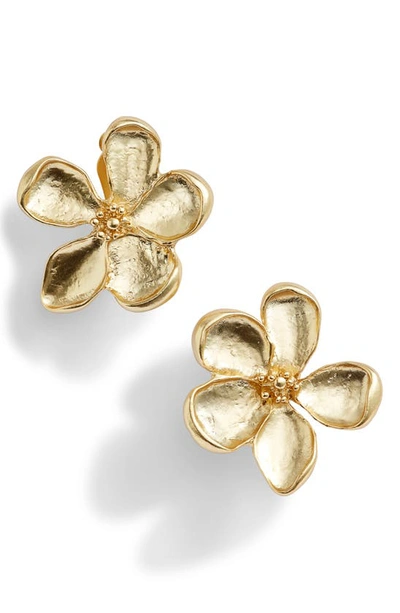 Karine Sultan Flower Clip-on Earrings In Gold