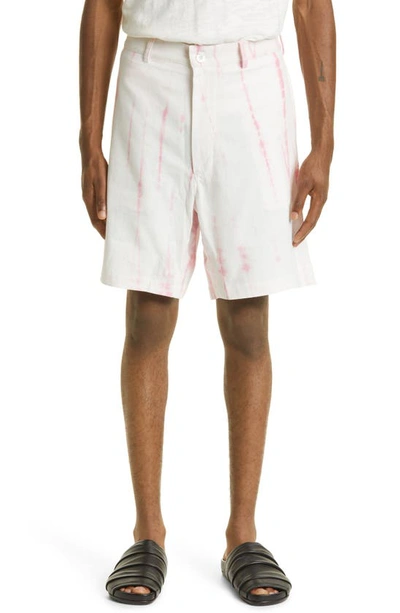 Smr Days Leeward Organic Cotton Shorts In Pink White