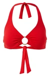 Melissa Odabash Brussels Underwire Bikini Top In Mazy Red