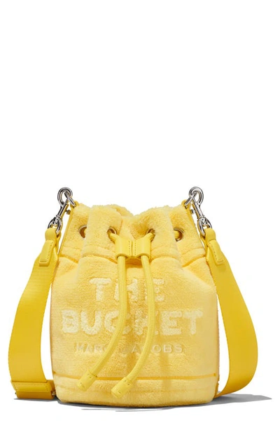 Marc Jacobs The Bucket Small Leather Bag In Yellow