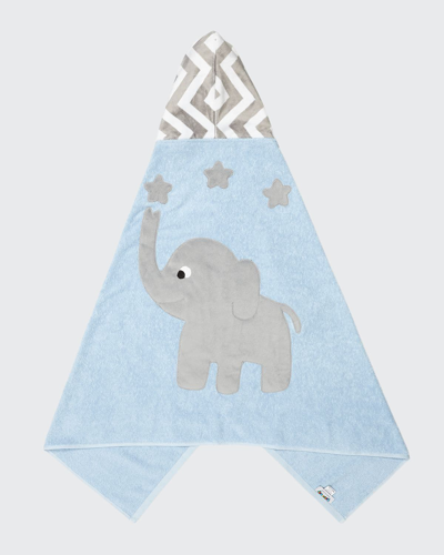 Boogie Baby Babies' Big Foot Plush Chevron Elephant Blanket In Gray