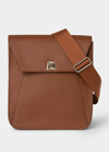 AKRIS ANOUK SMALL LEATHER MESSENGER BAG