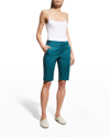 Vince Coin-pocket Cotton Bermuda Shorts In Dk Blue Waltz