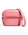 Palm Angels Mini Padlock Leather Shoulder Bag In Розовый