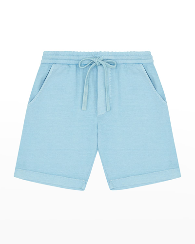 Vild - House Of Little Kid's Organic Cotton Shorts In Ice Blue