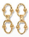 GAS BIJOUX RIVAGE 24K GOLD-PLATED DOUBLE-DROP EARRINGS