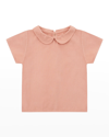 Vild - House Of Little Kids' Girl's Woven Collared Shirt In Light Pink