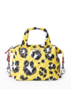 Mz Wallace Sutton Micro Printed Nylon Crossbody Bag In Yellow