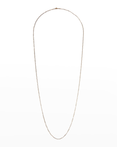 Sarah Chloe Melange 14k Gold Paper Clip Chain Necklace