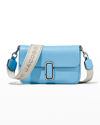 Marc By Marc Jacobs Flap Leather Shoulder Bag In Air Blue