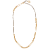 GIVENCHY GOLD AND SILVER-TONE CHAIN NECKLACE