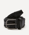 ANDERSON'S MENS WOVEN LEATHER BELT
