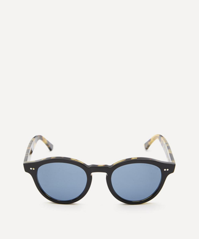 Cutler And Gross 1378 Round-frame Acetate Sunglasses In Black