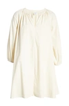 Melrose And Market Poplin Mini Dress In Ivory Dove