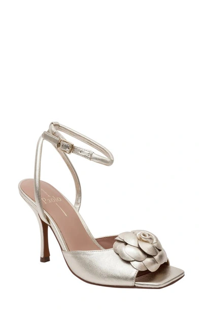 Linea Paolo Heather Ankle Strap Sandal In Light Gold