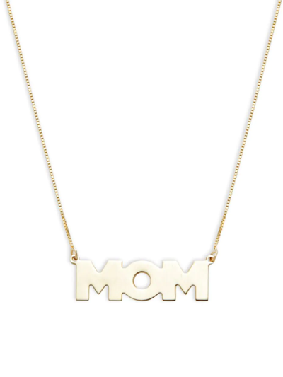 Saks Fifth Avenue Women's 14k Yellow Gold Mom Pendant Necklace