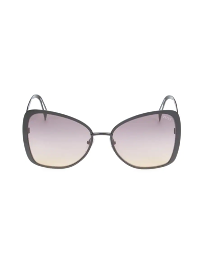Emilio Pucci Women's 58mm Cat Eye Sunglasses In Black