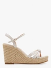 Kate Spade Tessa Espadrille Wedges In Parchment